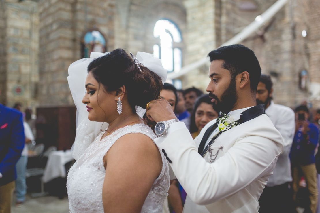 The christian wedding- david+reshma @itc gardenia, bangalore