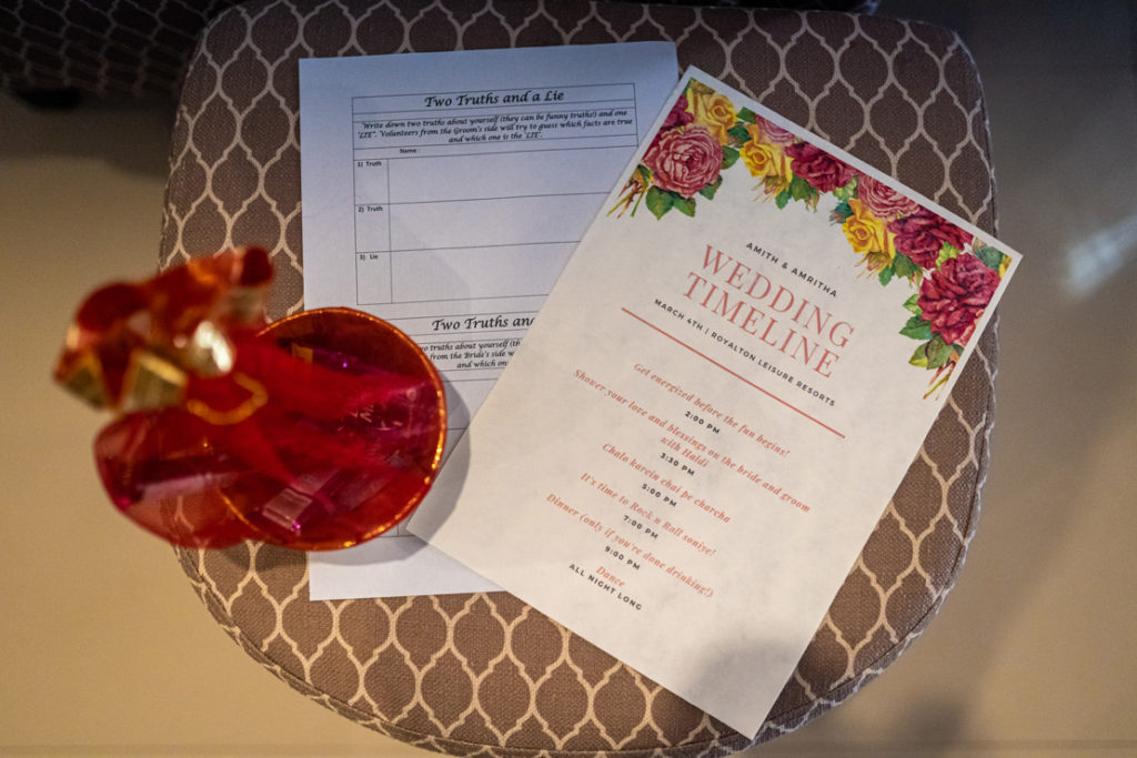 Royalton leisure wedding : amith + amritha